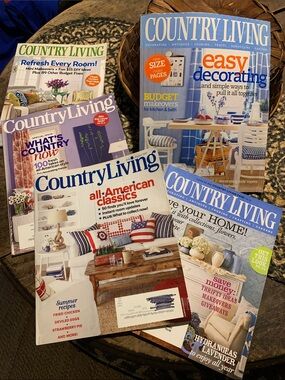 Country Living Magazine Bundle - Blue & White Covers
